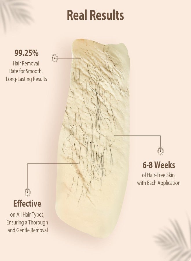 Anreacho Hard Wax Beads for Hair Removal, 2lb Waxing Beans for Coarse Hair, Home Wax Refill Bag for Brazilian, Bikini, Face, Underarms with 10 Wax Spatulas - Image 2